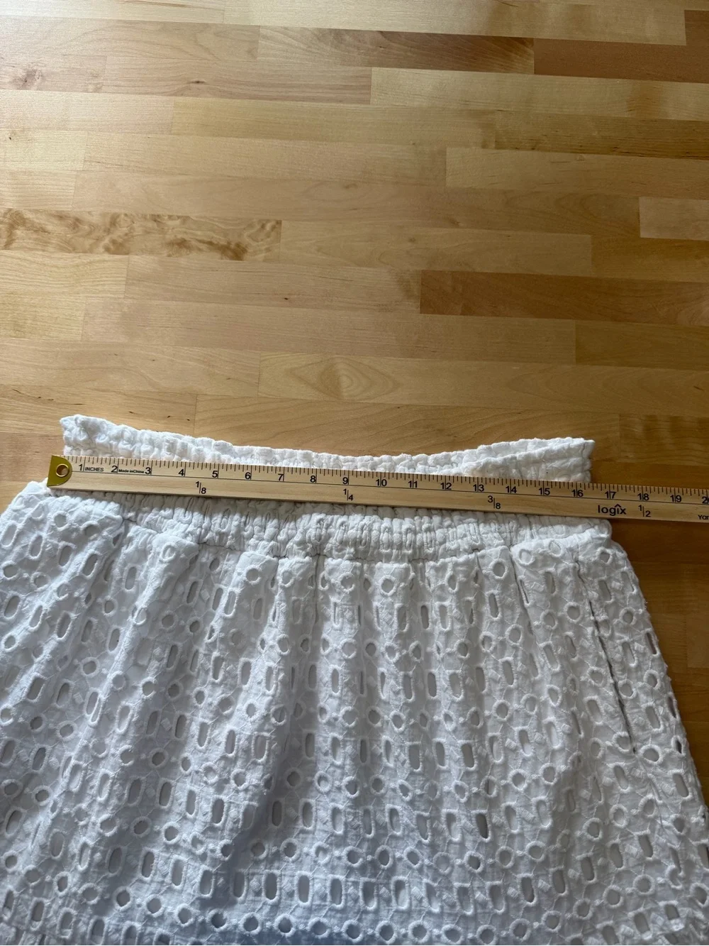 Anthropologie White Eyelet Maxi Skirt - Picture 7 of 8
